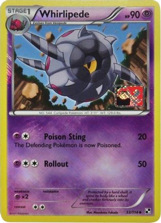 Image of Whirlipede (53/114) (League Promo) [Black & White: Base Set]
