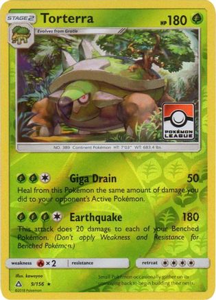Image of Torterra (9/156) (League Promo) [Sun & Moon: Ultra Prism]