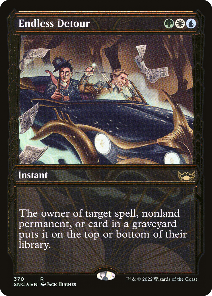 Image of Endless Detour (Showcase Golden Age Gilded Foil) [Streets of New Capenna]