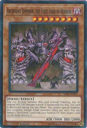 Image of Archfiend Emperor, the First Lord of Horror [SR06-EN007] Common