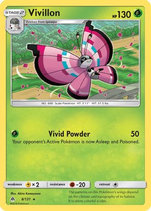 Image of Vivillon (8/131) [Sun & Moon: Forbidden Light]