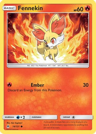 Image of Fennekin (14/131) [Sun & Moon: Forbidden Light]