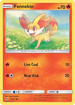Image of Fennekin (15/131) [Sun & Moon: Forbidden Light]