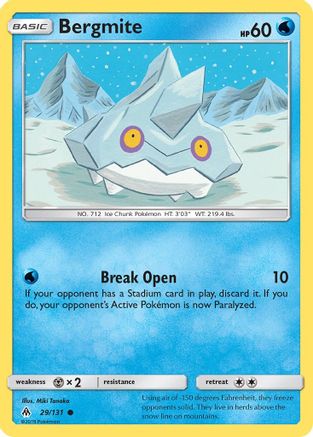 Image of Bergmite (29/131) [Sun & Moon: Forbidden Light]