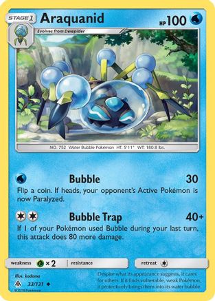 Image of Araquanid (33/131) [Sun & Moon: Forbidden Light]