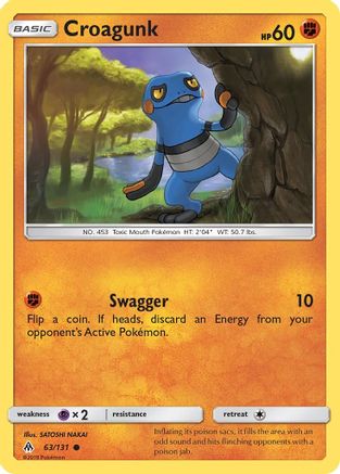 Image of Croagunk (63/131) [Sun & Moon: Forbidden Light]