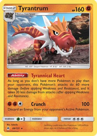 Image of Tyrantrum (69/131) [Sun & Moon: Forbidden Light]