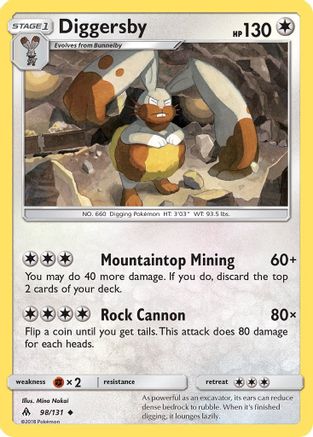 Image of Diggersby (98/131) [Sun & Moon: Forbidden Light]