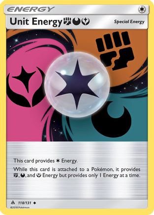 Image of Unit Energy (118/131) (Fighting, Darkness, Fairy) [Sun & Moon: Forbidden Light]