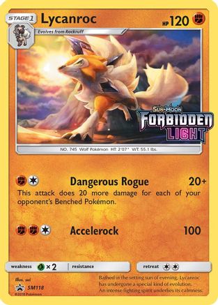 Image of Lycanroc (SM118) (Prerelease Promo) [Sun & Moon: Black Star Promos]