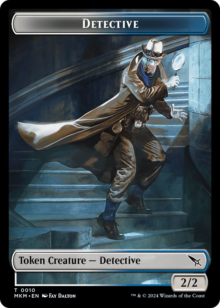 Image of Detective // Ooze Double-Sided Token [Murders at Karlov Manor Tokens]