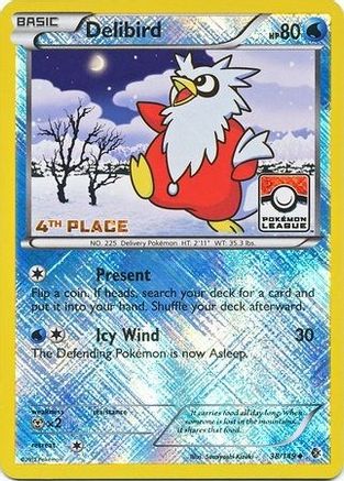Image of Delibird (38/149) (League Promo 4th Place) [Black & White: Boundaries Crossed]