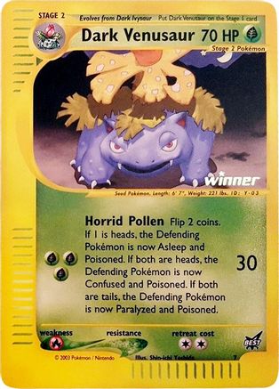 Image of Dark Venusaur (7) (Winner) [Best of Promos]