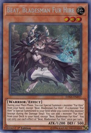 Image of Beat, Bladesman Fur Hire [DASA-EN017] Secret Rare