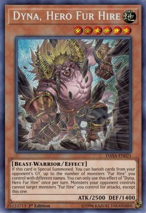 Image of Dyna, Hero Fur Hire [DASA-EN021] Secret Rare
