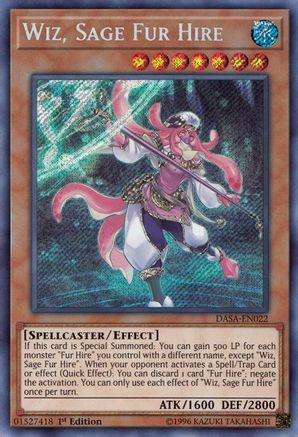 Image of Wiz, Sage Fur Hire [DASA-EN022] Secret Rare