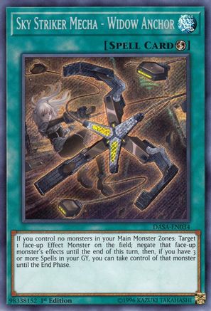 Image of Sky Striker Mecha - Widow Anchor [DASA-EN034] Secret Rare