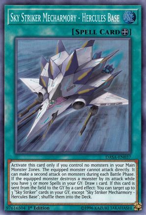 Image of Sky Striker Mecharmory - Hercules Base [DASA-EN037] Super Rare