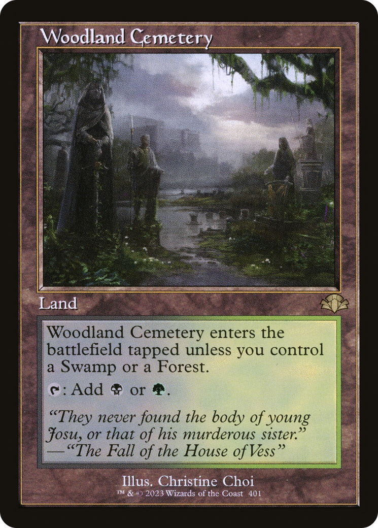 Image of Woodland Cemetery (Retro) [Dominaria Remastered]