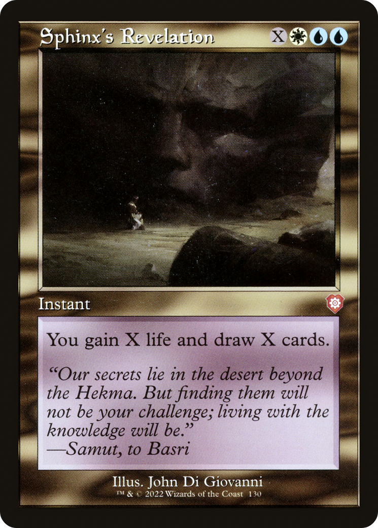 Image of Sphinx's Revelation (Retro) [The Brothers' War Commander]