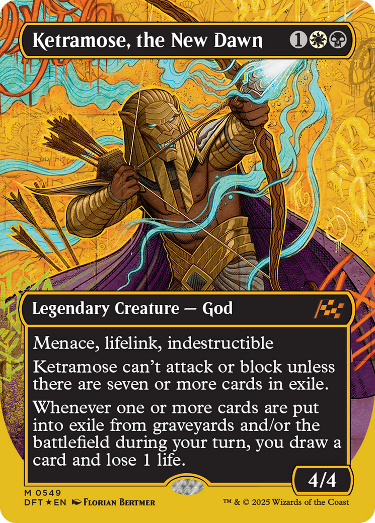 Image of Ketramose, the New Dawn (Borderless) (First-Place Foil) [Aetherdrift]
