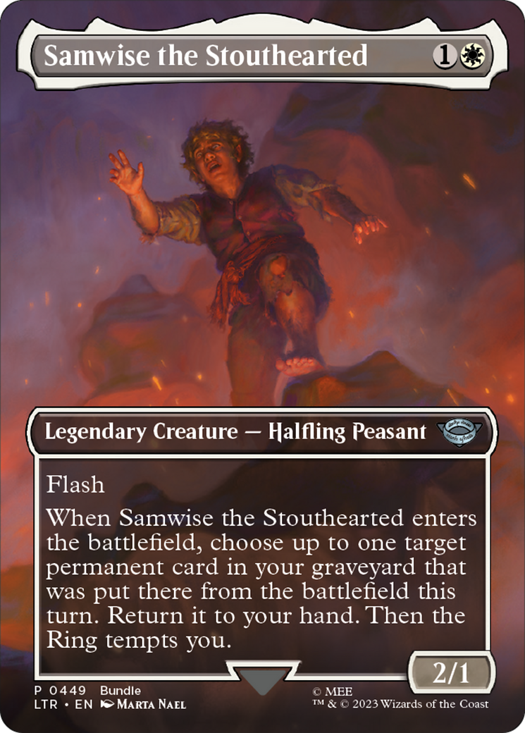 Image of Samwise the Stouthearted (Borderless Alternate Art) [The Lord of the Rings: Tales of Middle-Earth]