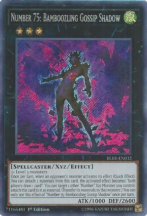 Image of Number 75: Bamboozling Gossip Shadow [BLRR-EN032] Secret Rare