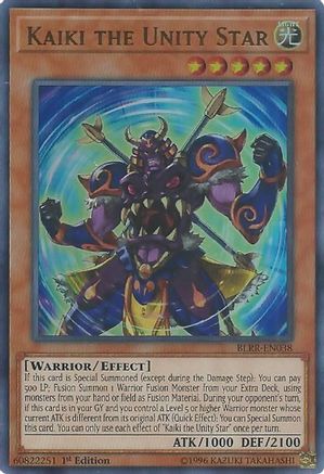 Image of Kaiki the Unity Star [BLRR-EN038] Ultra Rare