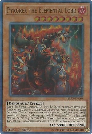 Image of Pyrorex the Elemental Lord [BLRR-EN069] Ultra Rare