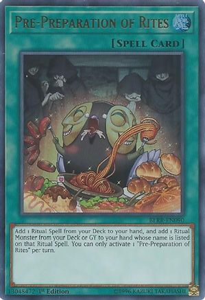 Image of Pre-Preparation of Rites [BLRR-EN090] Ultra Rare