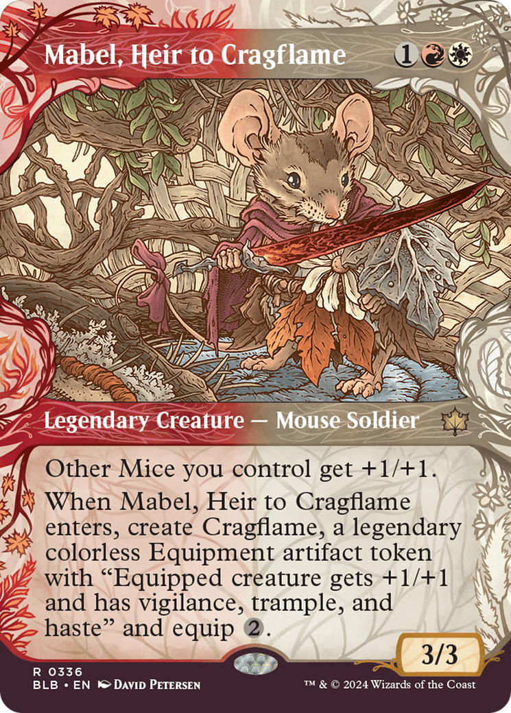 Image of Mabel, Heir to Cragflame (Showcase) [Bloomburrow]
