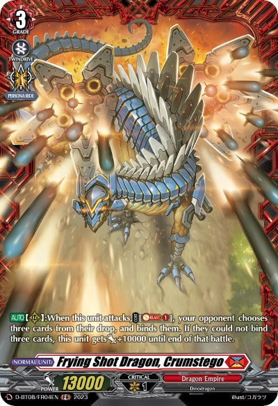Image of Frying Shot Dragon, Crumstego (D-BT08/FR04EN) [Minerva Rising]