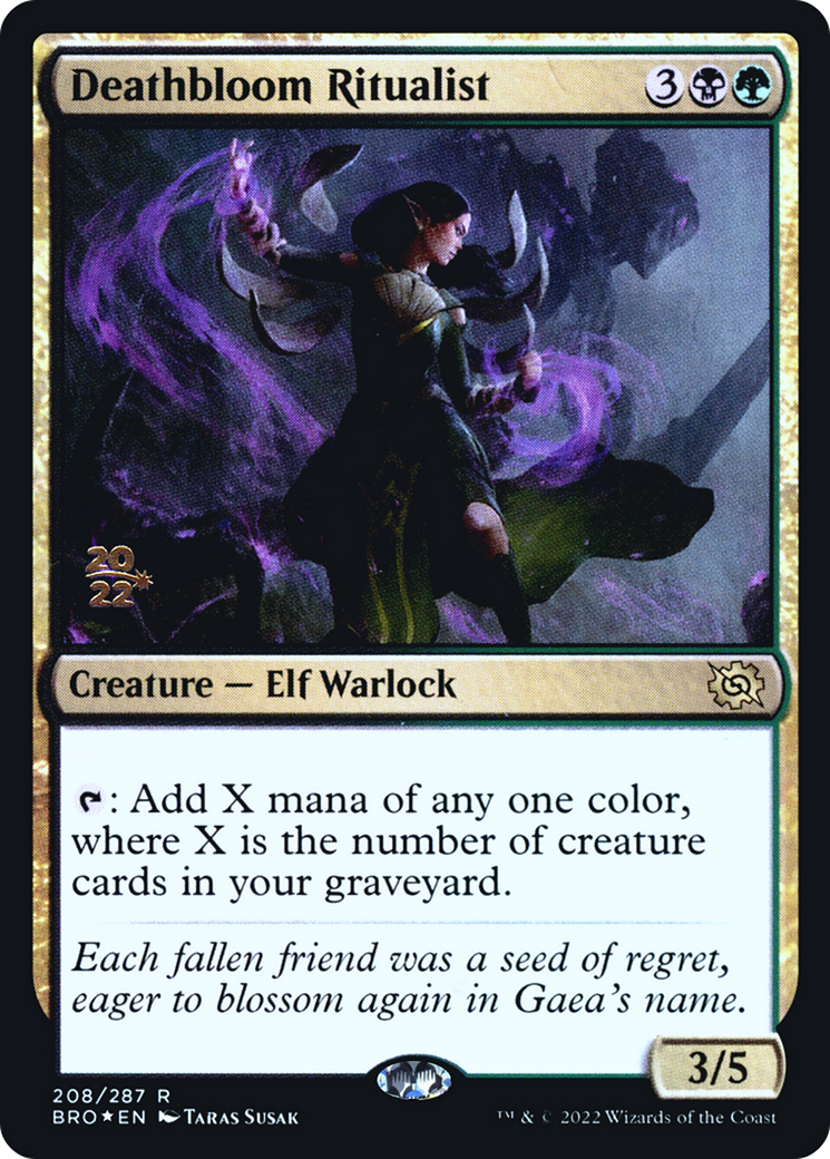 Image of Deathbloom Ritualist [The Brothers' War Prerelease Promos]