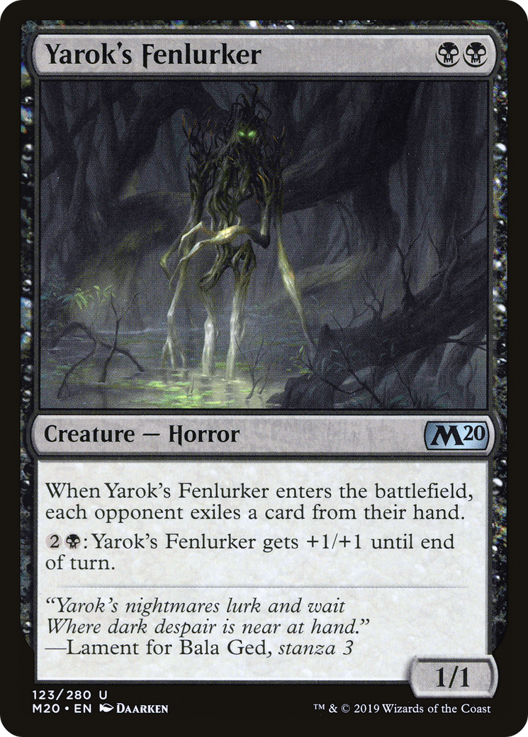 Image of Yarok's Fenlurker [Core Set 2020]