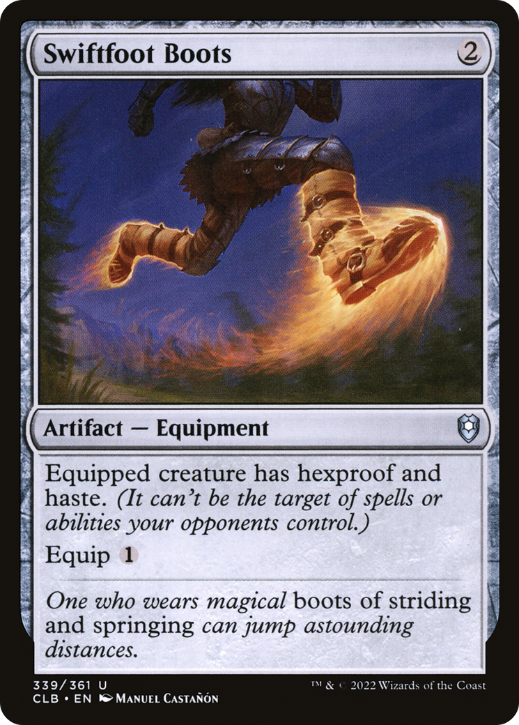 Image of Swiftfoot Boots [Commander Legends: Battle for Baldur's Gate]