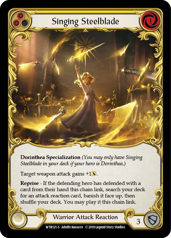 Image of Singing Steelblade [WTR121-S] (Welcome to Rathe)  Alpha Print Rainbow Foil