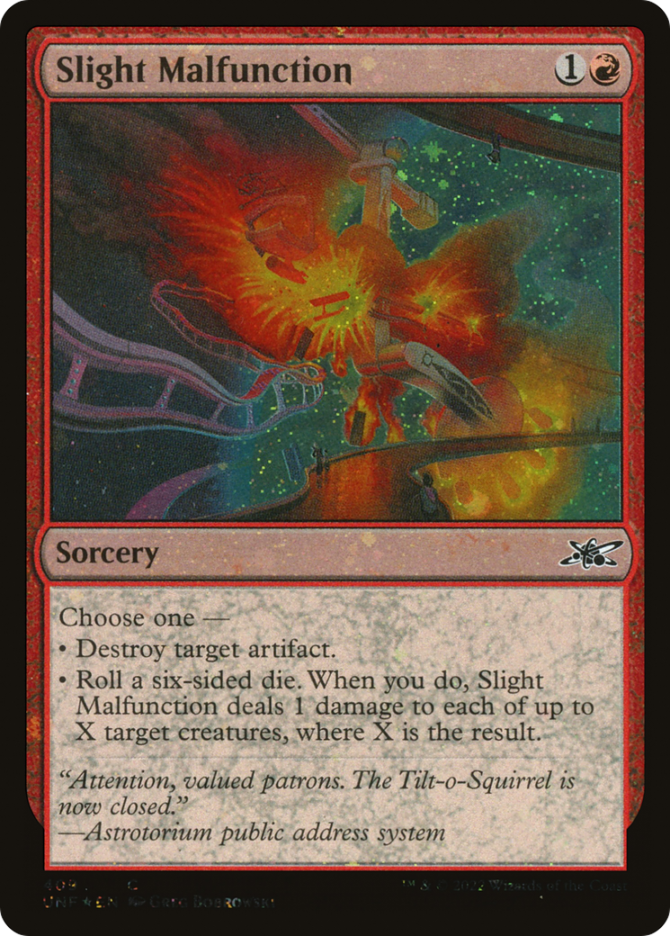 Image of Slight Malfunction (Galaxy Foil) [Unfinity]