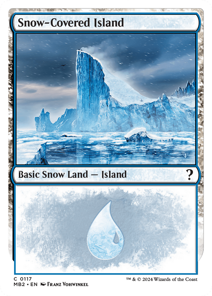 Image of Snow-Covered Island (White Border) [Mystery Booster 2]