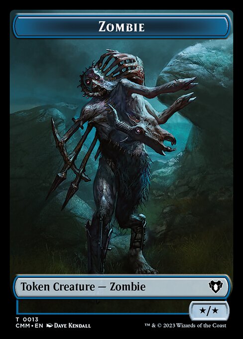 Image of Human Soldier // Zombie (0013) Double-Sided Token [Commander Masters Tokens]