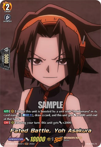 Fated Battle, Yoh Asakura (D-TTD03/SKR02EN) [Shaman King]