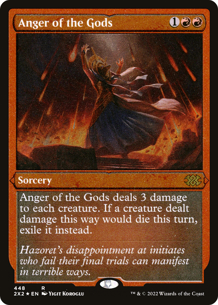 Image of Anger of the Gods (Foil Etched) [Double Masters 2022]
