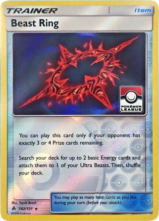 Image of Beast Ring (102/131) (League Promo) [Sun & Moon: Forbidden Light]