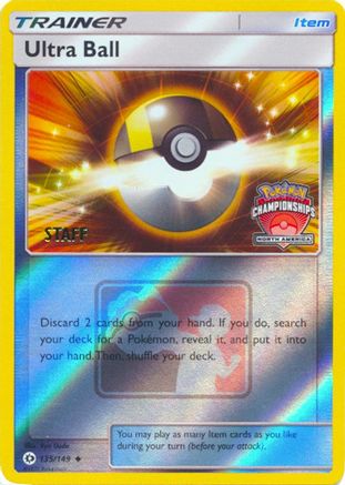 Image of Ultra Ball (135/149) (NA Championship Promo Staff) [Sun & Moon: Base Set]