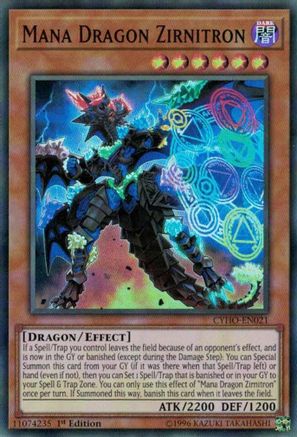 Image of Mana Dragon Zirnitron [CYHO-EN021] Super Rare