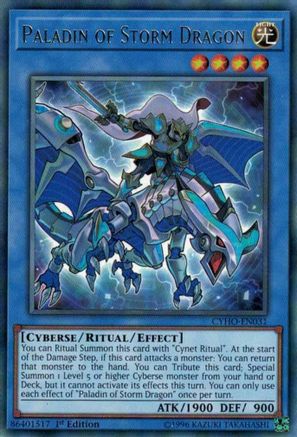 Image of Paladin of Storm Dragon [CYHO-EN031] Rare