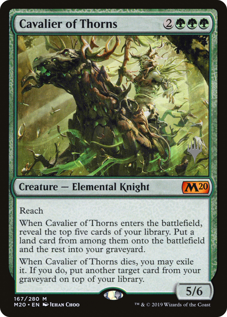 Image of Cavalier of Thorns (Promo Pack) [Core Set 2020 Promos]