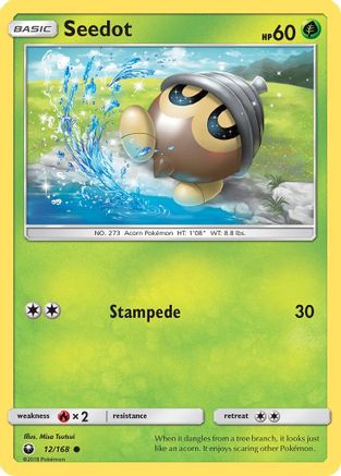Image of Seedot (12/168) [Sun & Moon: Celestial Storm]