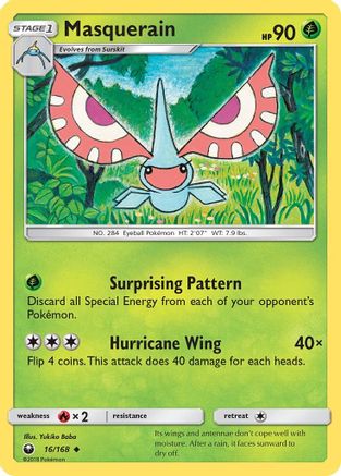 Image of Masquerain (16/168) [Sun & Moon: Celestial Storm]