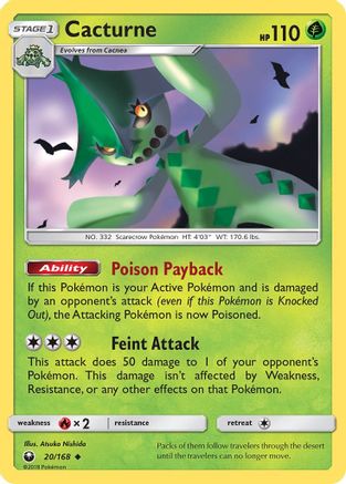 Image of Cacturne (20/168) [Sun & Moon: Celestial Storm]