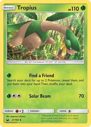 Image of Tropius (21/168) [Sun & Moon: Celestial Storm]